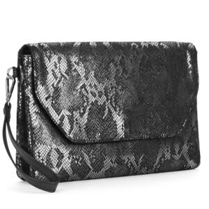 NWT Shimmer Snake Print Clutch